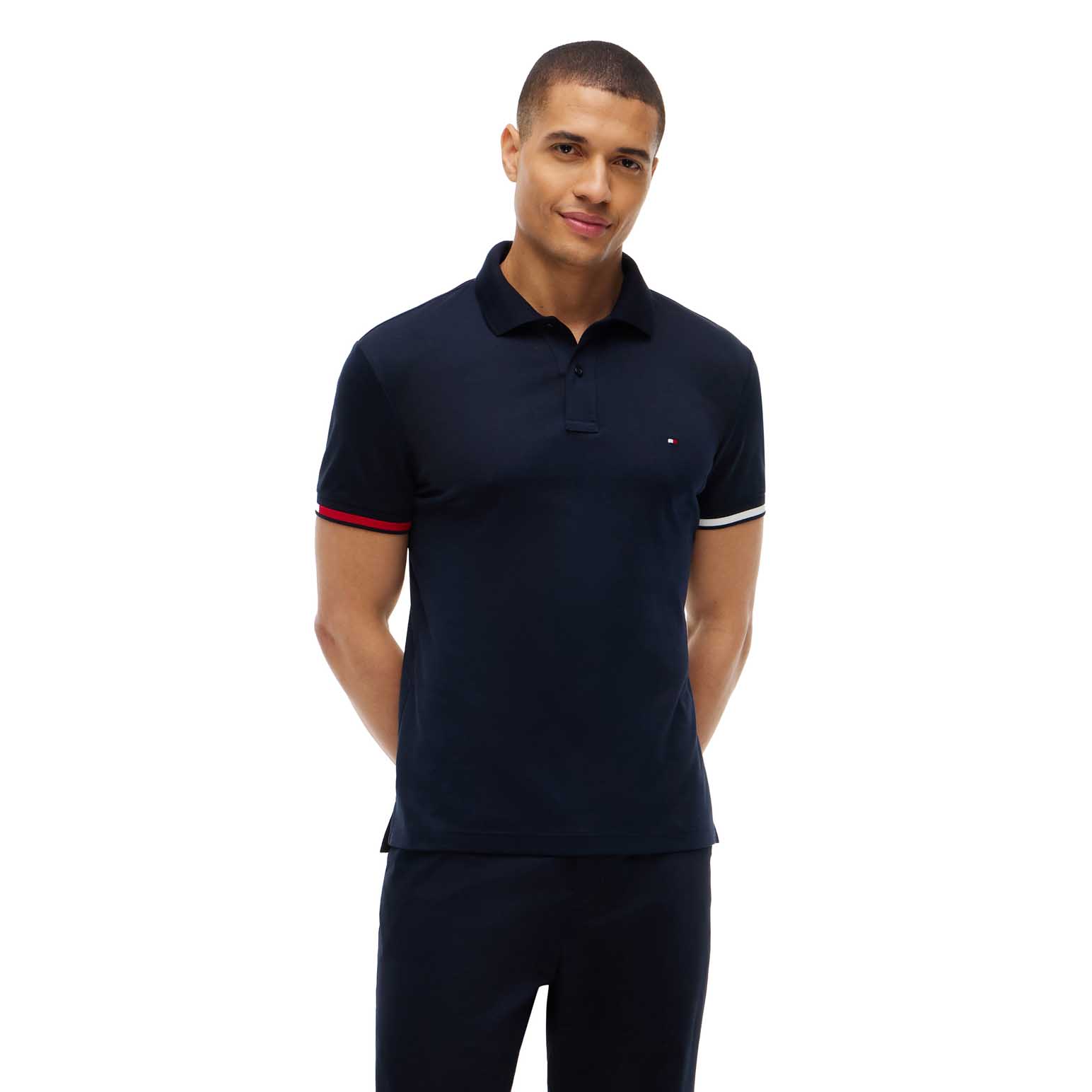Tommy Hilfiger Slim Fit Fluid Cotton Interlock Polo Shirt